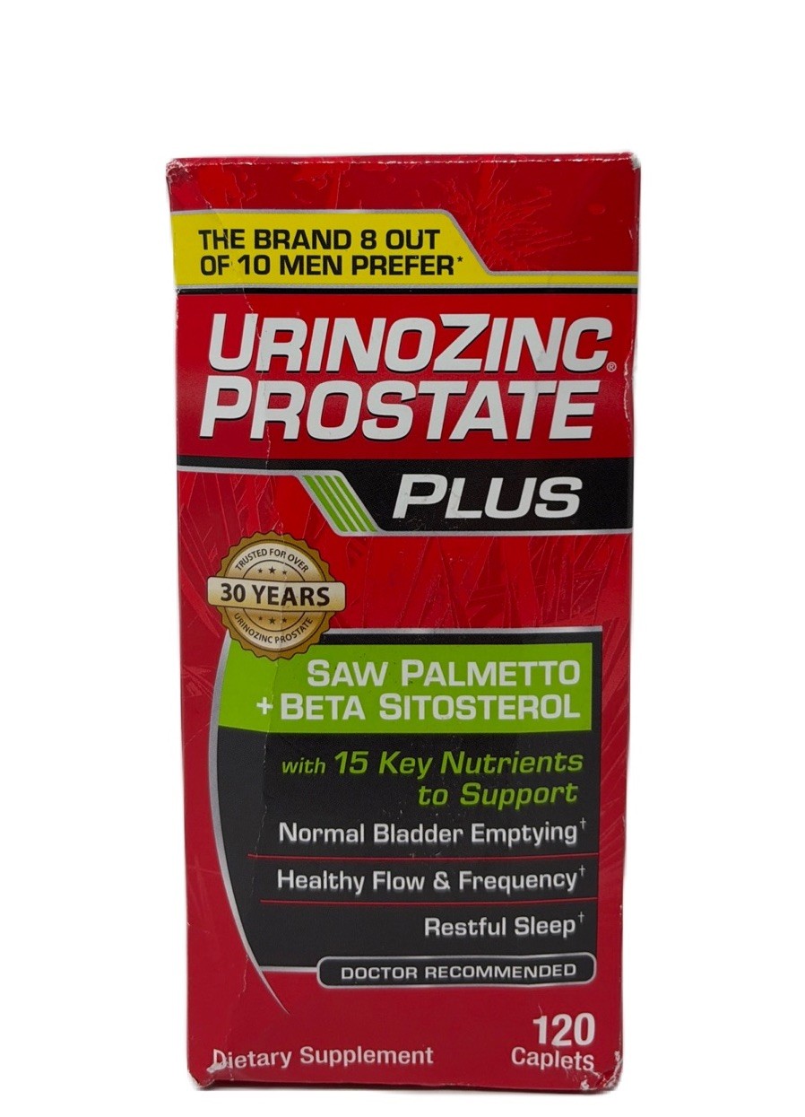 URINOZINC PROSTATE PLUS Saw Palmetto + Beta Sitosterol – Exp 10/28