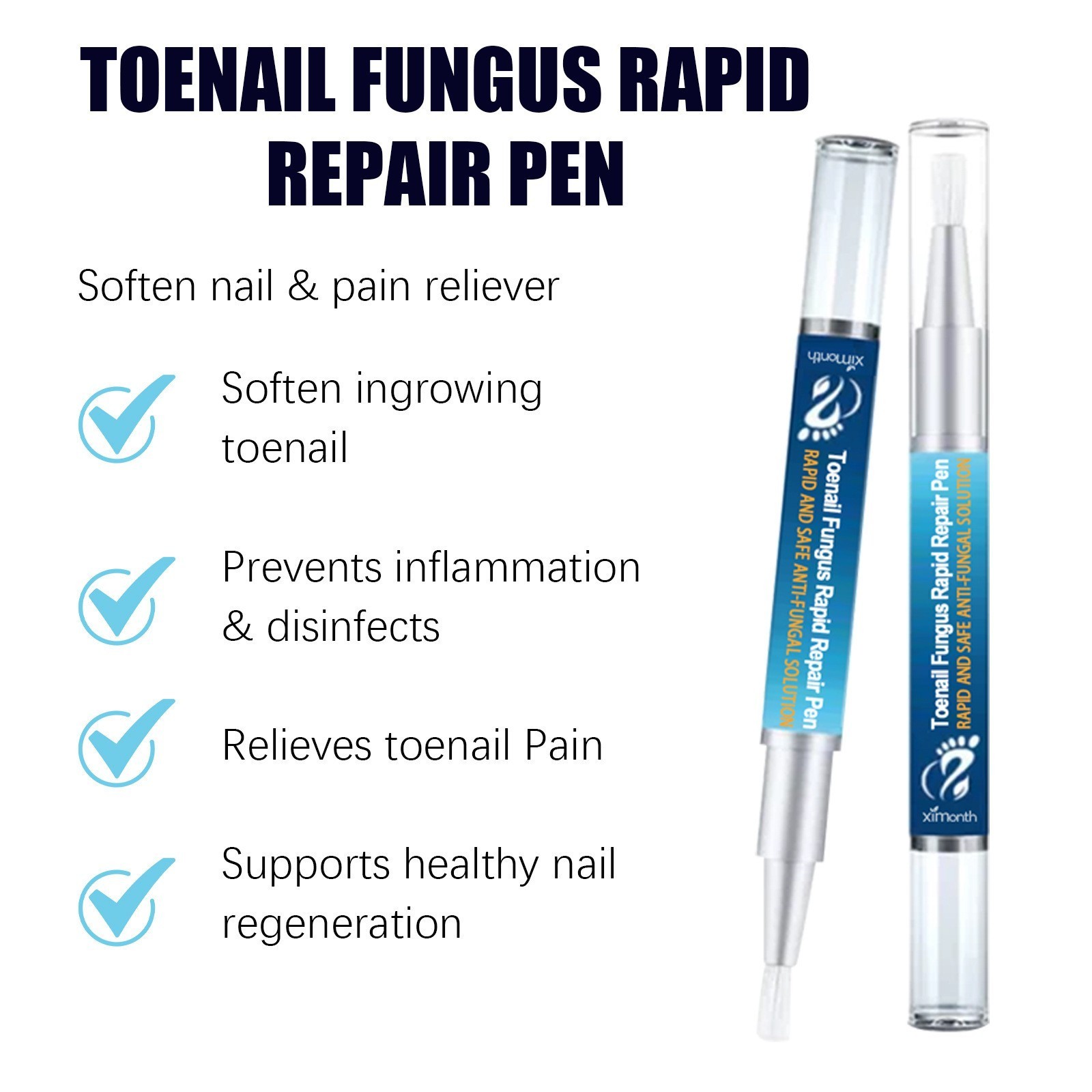 Nail Care Pen, 4/8/12Pcs Fungal Nail Pen, Nail Fungus Treatment For Toenail USA