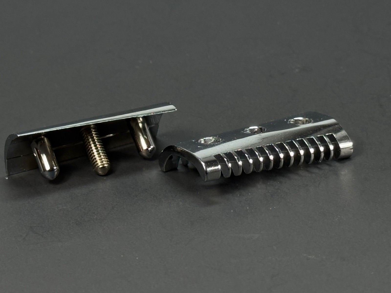 Fatip CNC Lo Storto Open Comb Slant Safety Razor Chrome Made in italy – Options