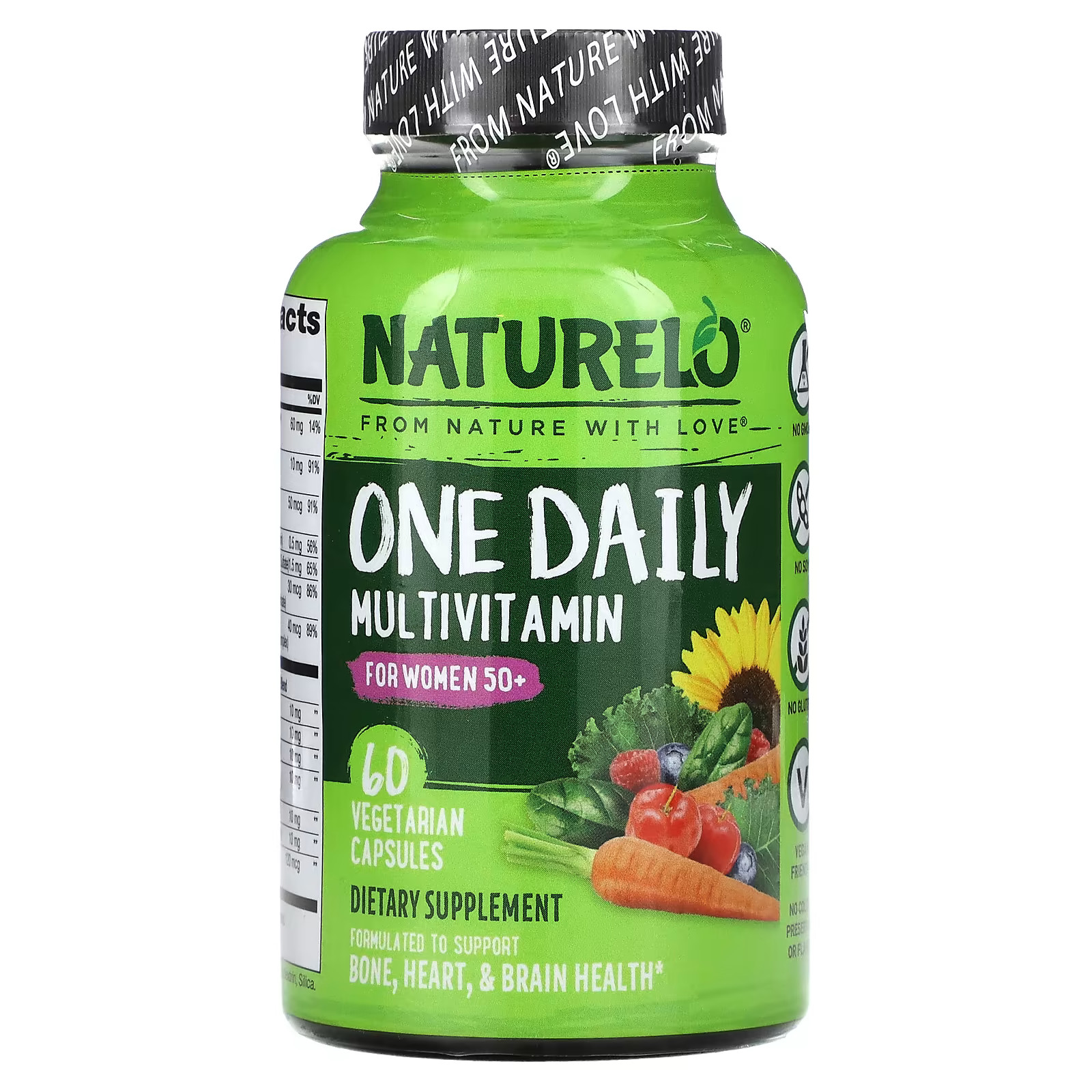 2 X NATURELO, One Daily Multivitamin for Women 50+, 60 Vegetarian Cap-worldwide