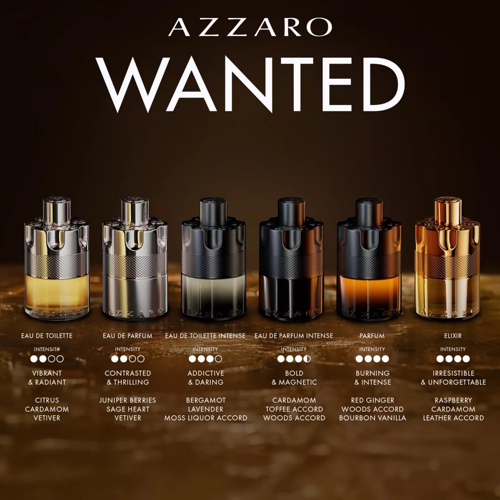 Azzaro The Most Wanted for Men 3.4 fl oz Eau de Parfum Intense Spray Original
