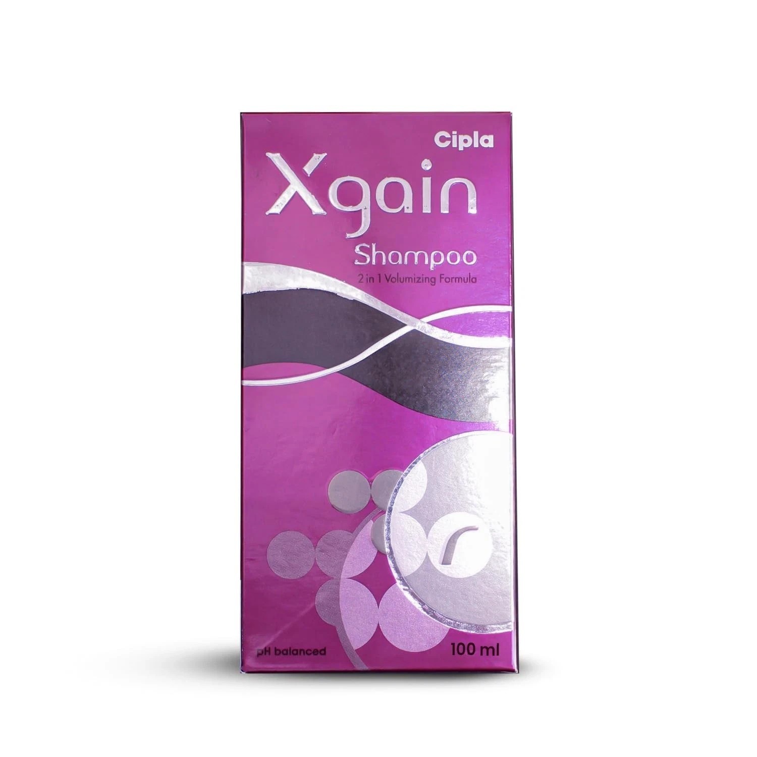 Cipla Xgain Shampoo| 2 in 1 Volumzing Formula| pH balanced- 100ml ( Pack of 2)