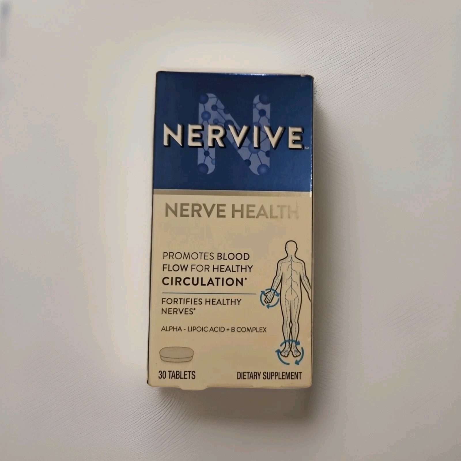 Nervive Nerve Health Dietary Supplement 30 Tablets Exp 2027+
