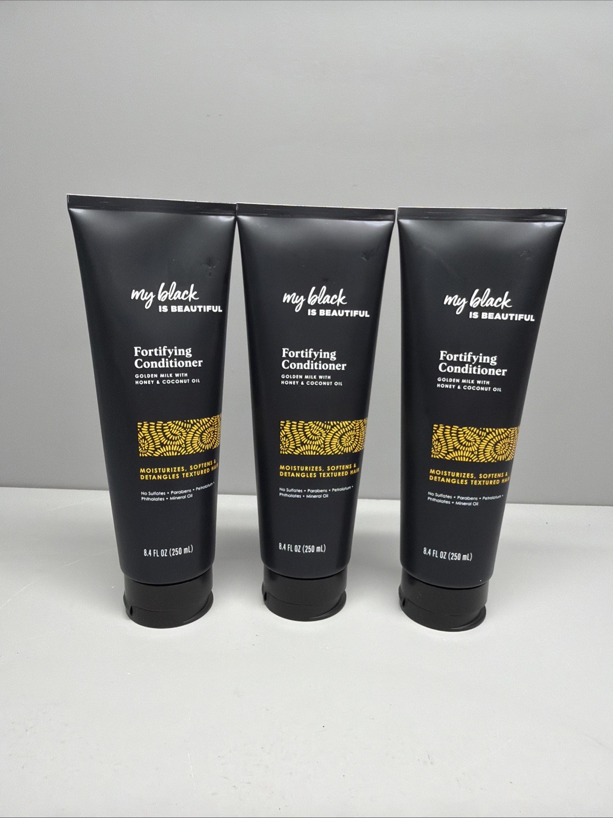 Lot Of 3 My Black is Beautiful Fortifying Conditioner Moisturizing 8.4 Fl Oz