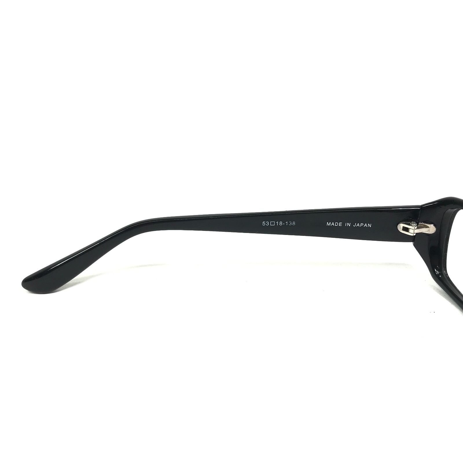 Sama Eyeglasses Frames APEX BLK Polished Black Rectangular Full Rim 53-18-138