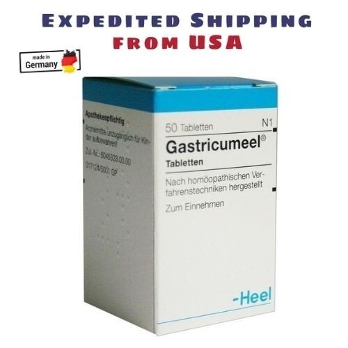 Heel Gastricumeel Homeopathic 50 tabs Heartburn Gastritis Indigestion Ships US