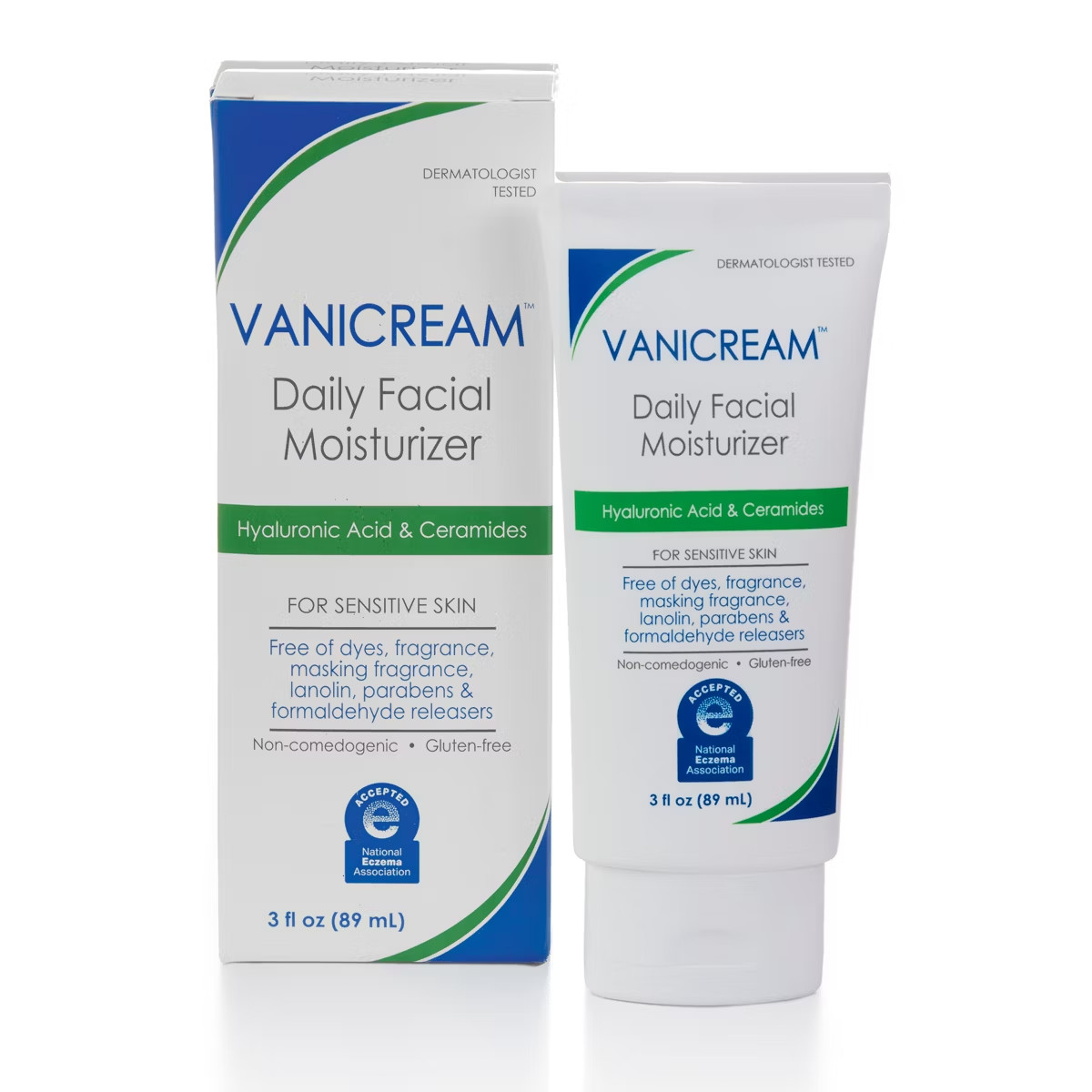 Vanicream Daily Facial Moisturizer Skin – Unscented – 3 fl oz