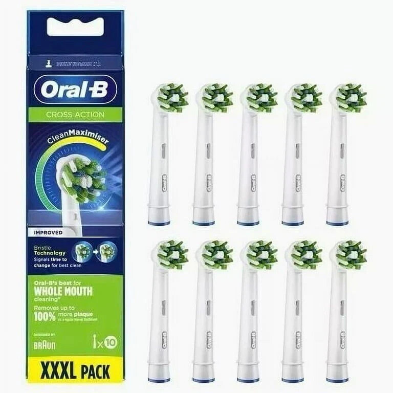 Oral-B Cross Action Electric Toothbrush Head Pack of 10