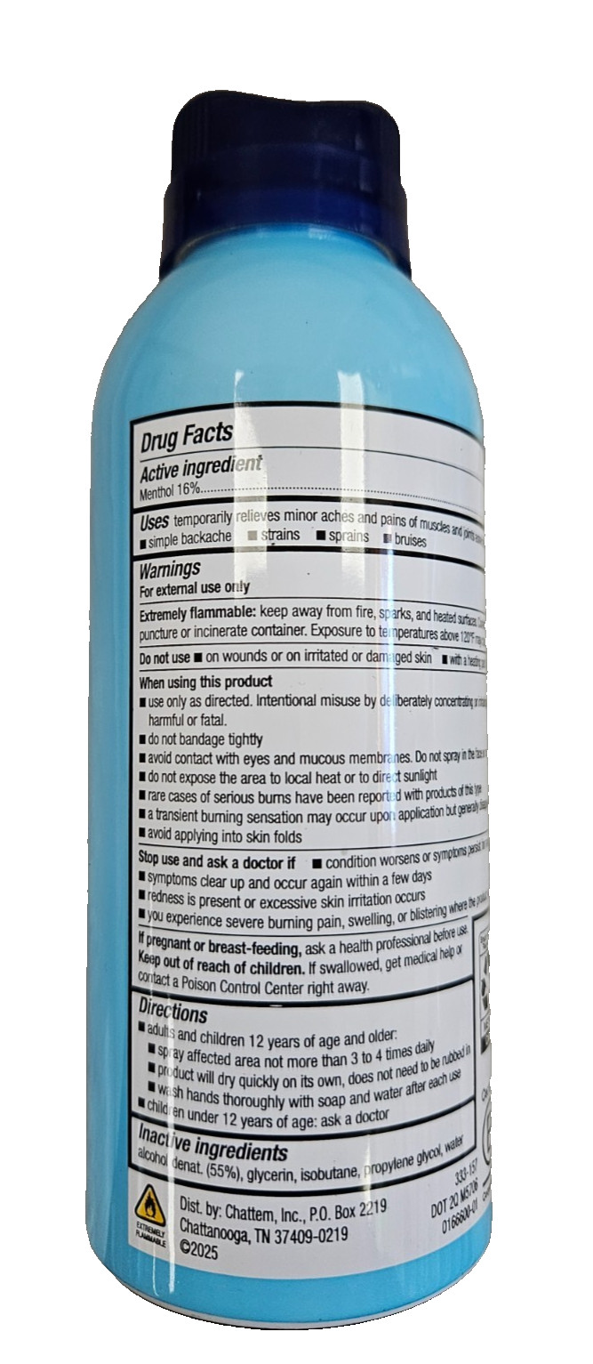 Icy Hot DRY PAIN SPRAY 4oz ( 3 pack ) ^