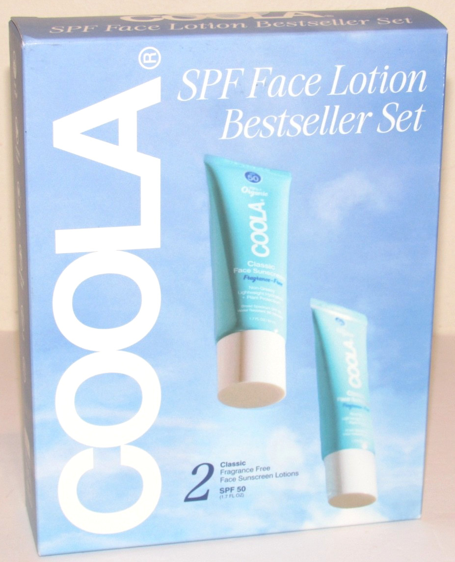 2 Coola Classic Face Sunscreen SPF 50 Fragrance-Free 1.7 Oz 50 mL Each Set NIB