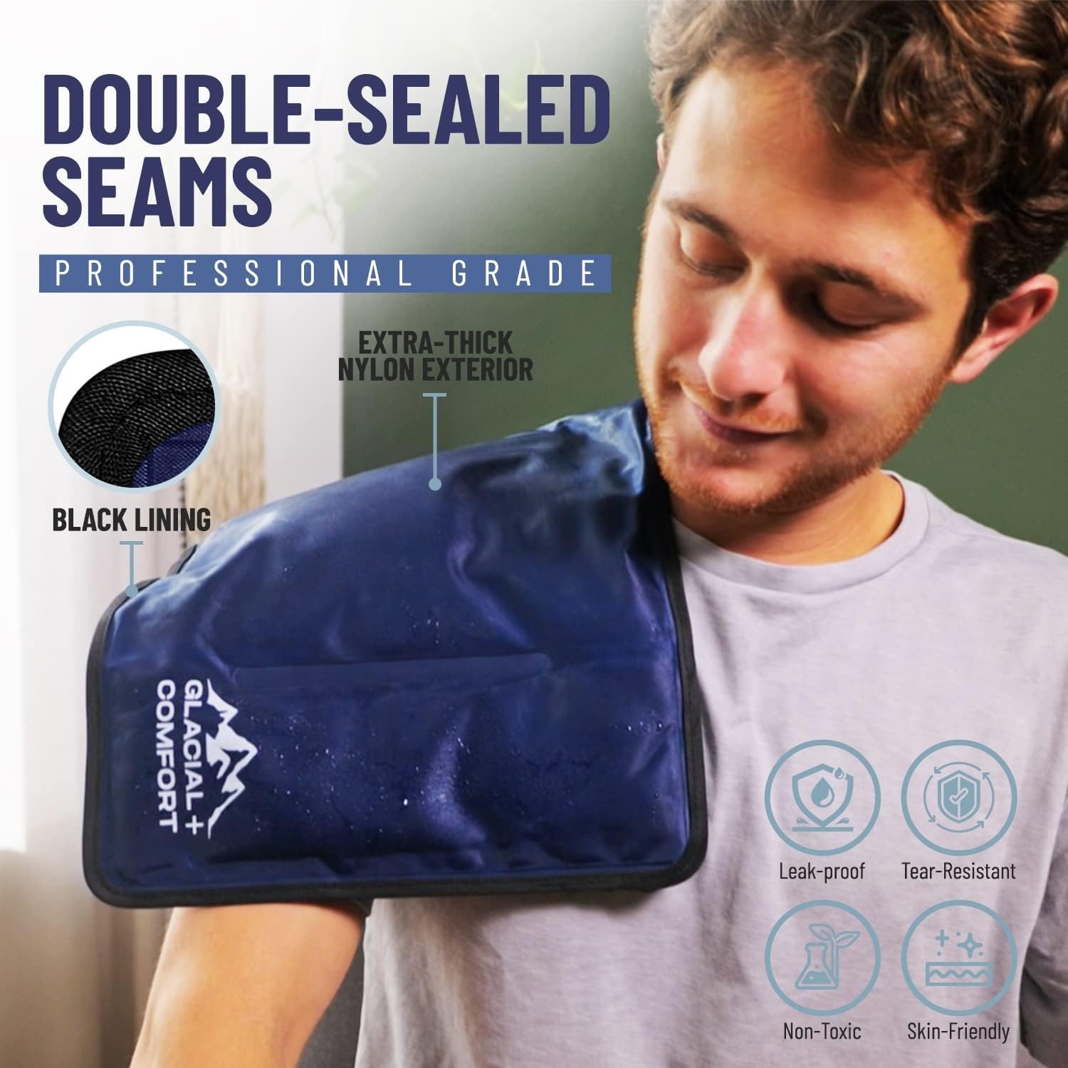 12″ x 8″ Flex Technology Gel Ice Pack – Pain Relief & Recovery Pad for All Ages