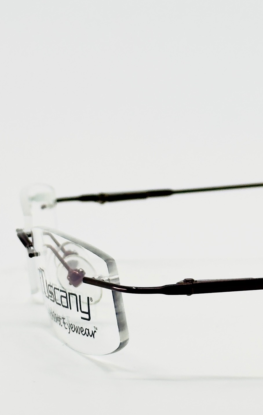 NEW TUSCANY MOUNT TUS B-02 Brown Bronze Rimless Eyeglasses N/A-19-140 B:N/A