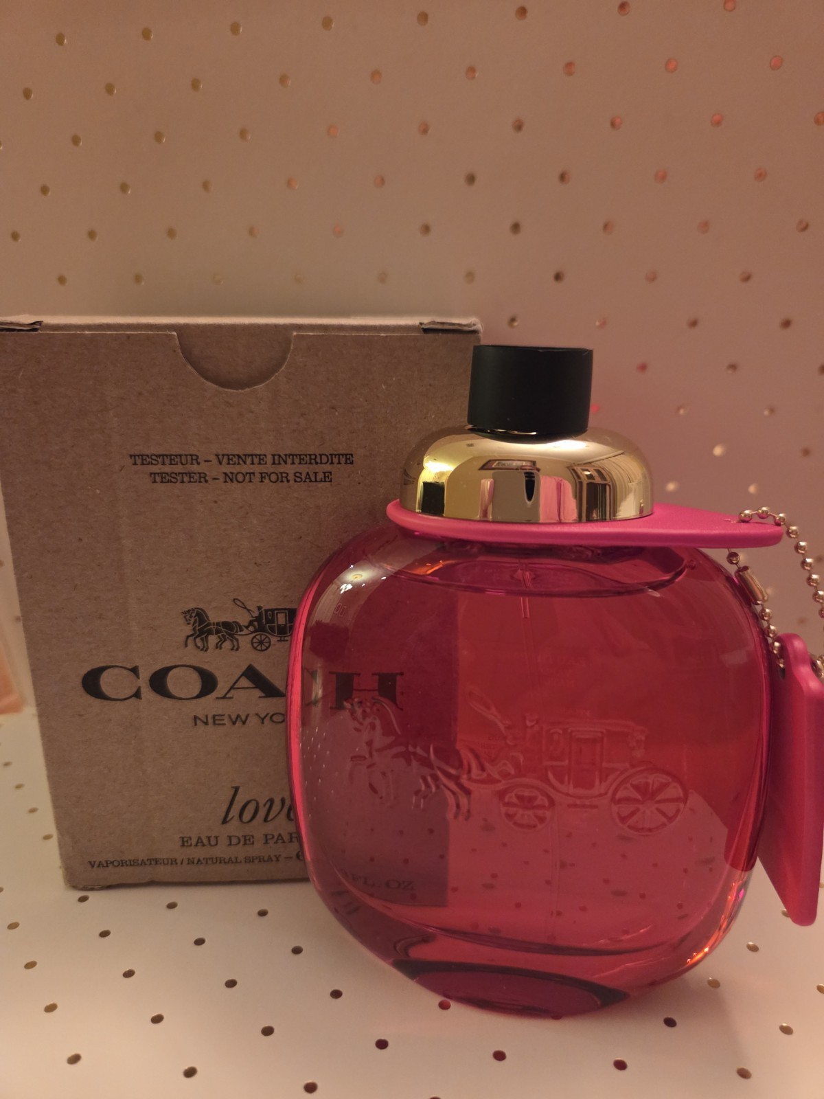 Coach Love Eau de Parfum Spray, 3 fl oz Tester Size, MPN F036A01