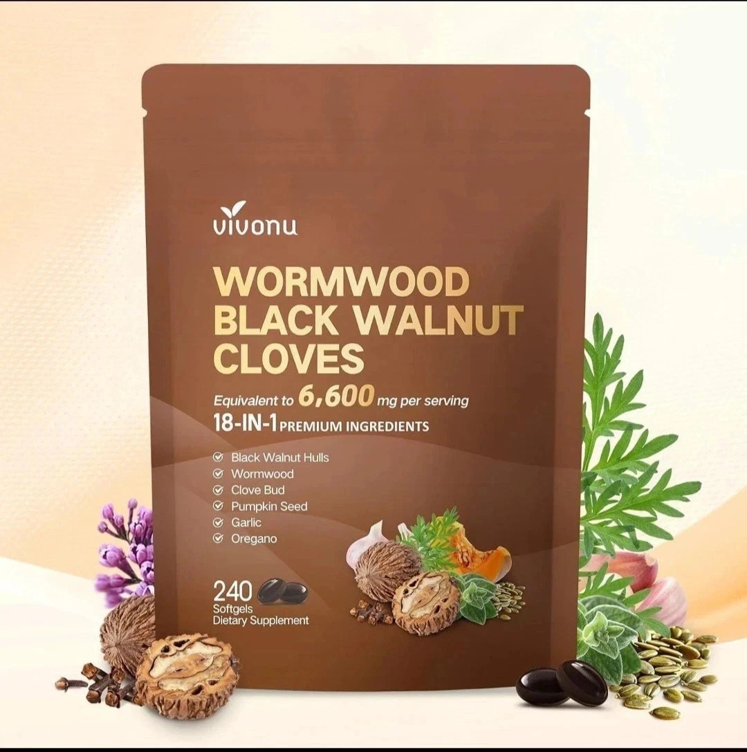 NEW Vivonu Wormwood Black Walnut Cloves 240 Softgels