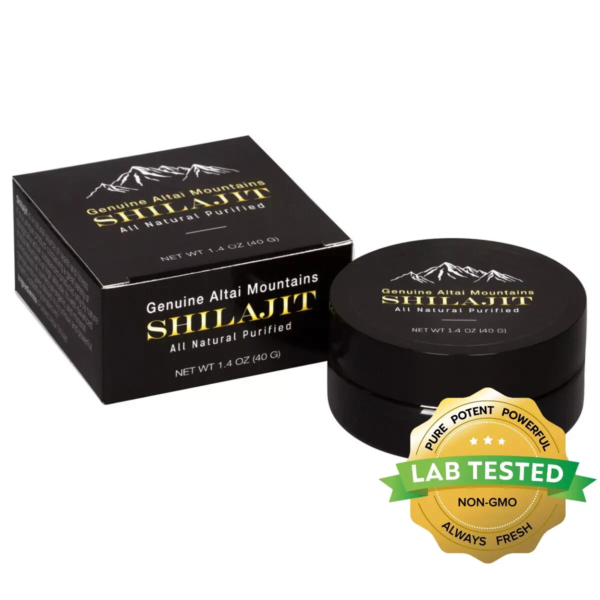 Shilajit Resin – Pure Altai, Golden Grade, High-Quality, 2-Month Supply, 40g