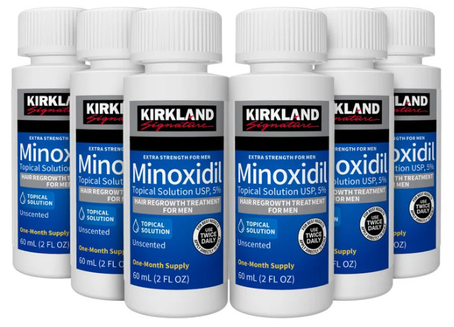 Kirkland Signature Minoxidil 5% Hair Regrowth Treatment for Men – 6 Month Supply