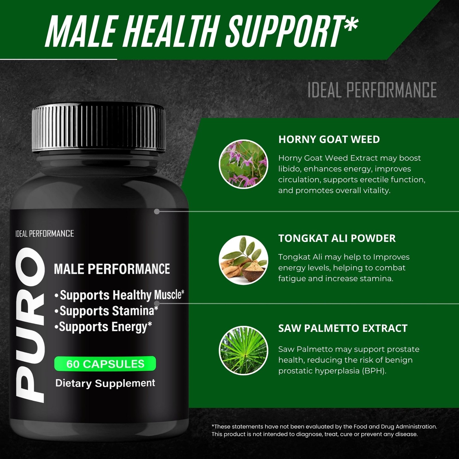 Puro General Wellness Supplement – 120 Capsules (2 Pack)