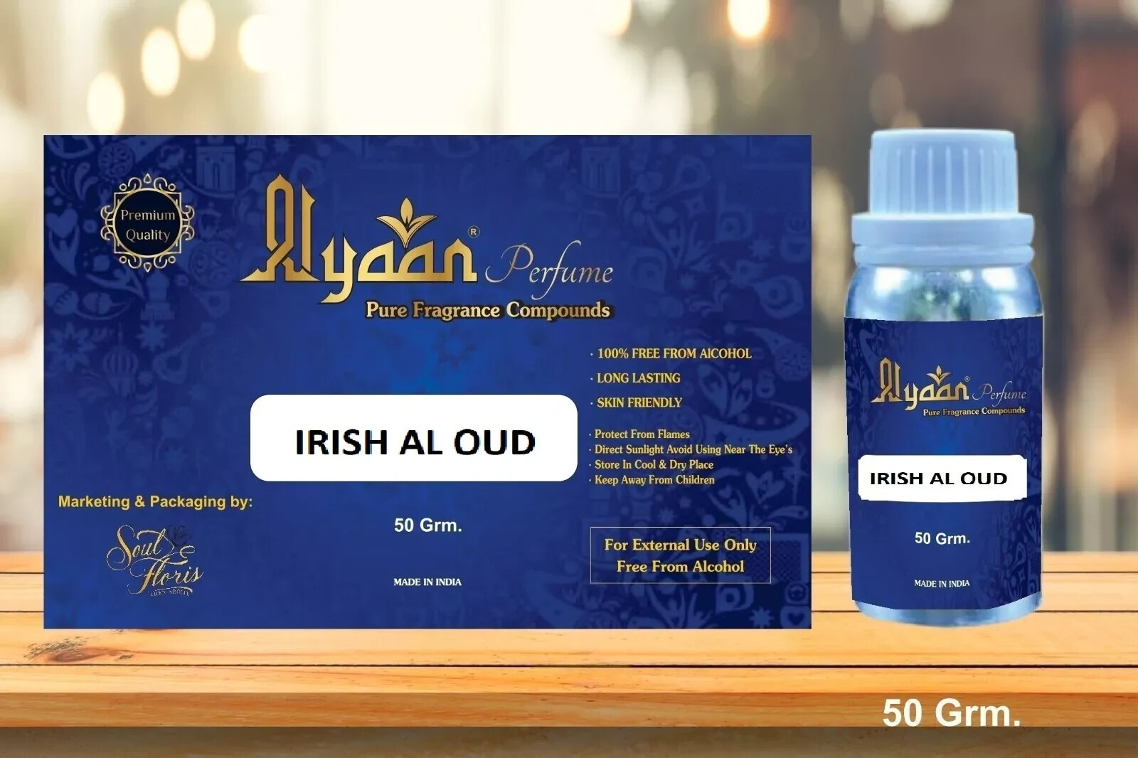 Alyaan IRISH AL OUD Concentrated Perfume Oil Fragrance Lasting Natural Attar