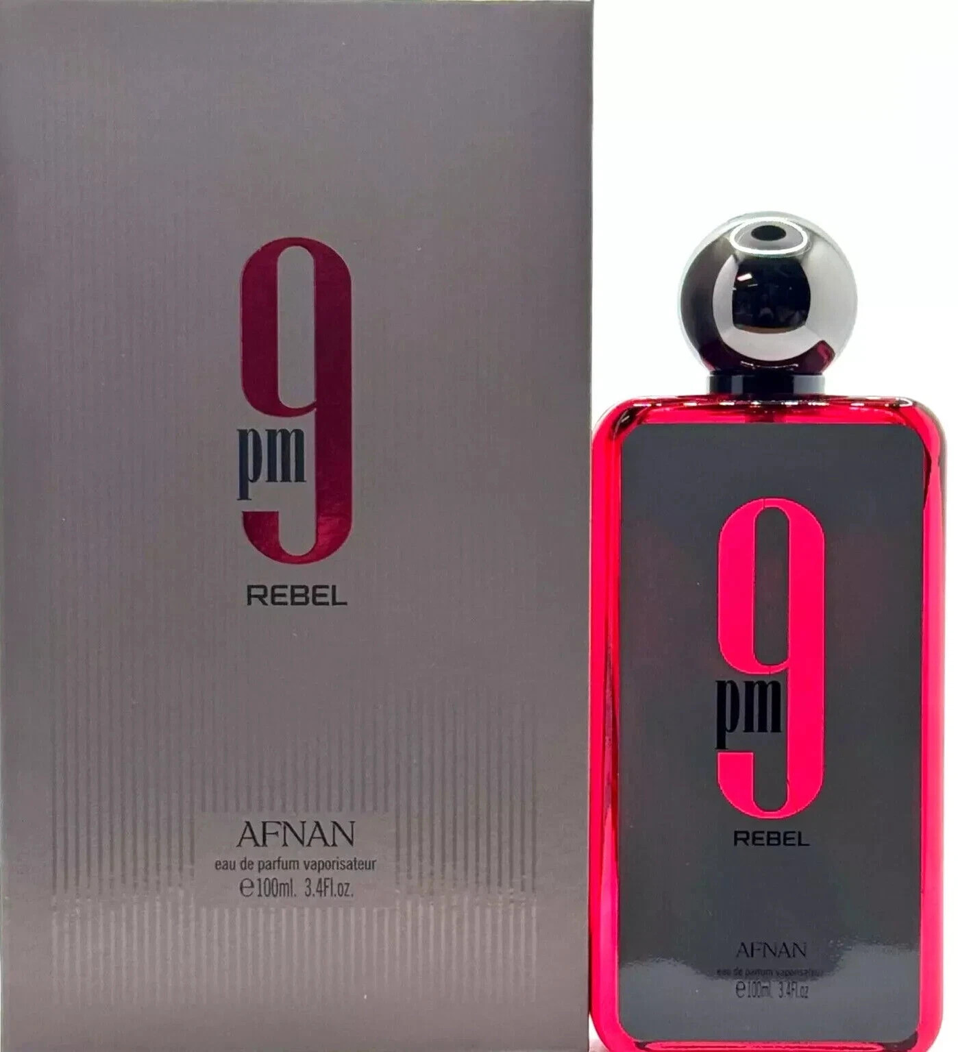 AFNAN 9PM REBEL EAU DE PARFUM SPRAY UNISEX 3.4 Oz / 100 ml Brand New