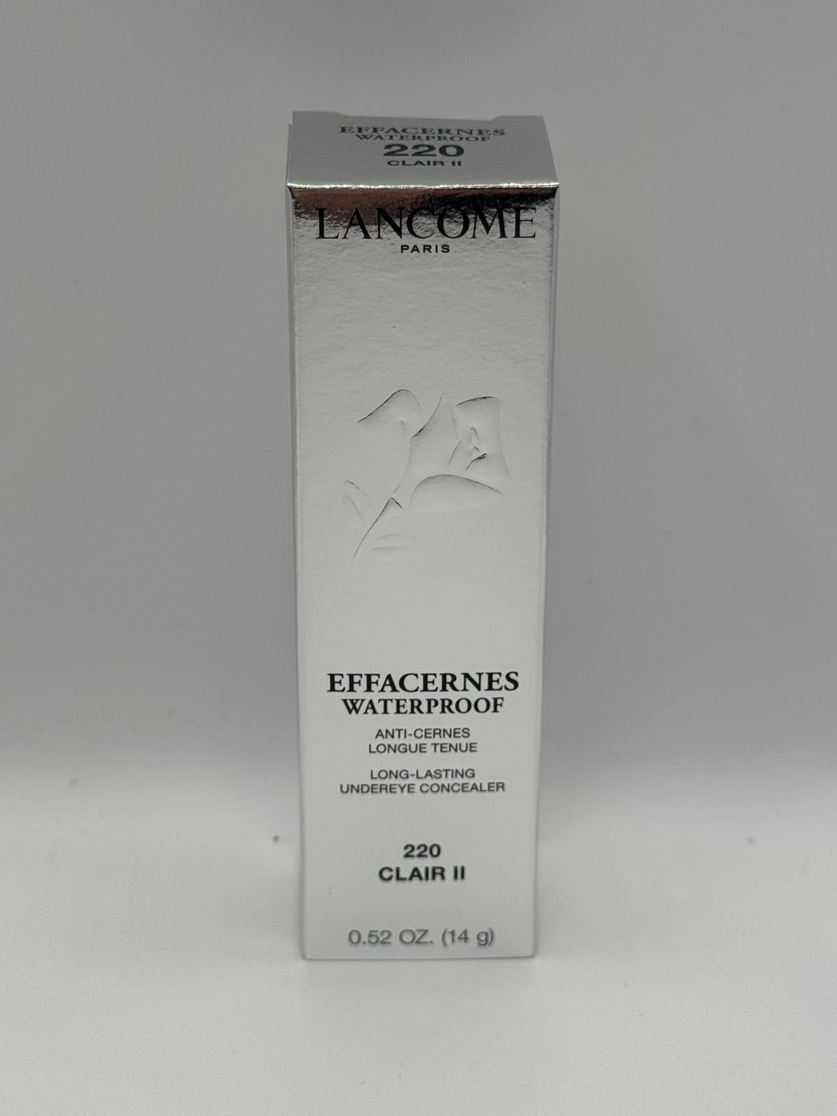 LANCOME EFFACERNES Waterproof Undereye Concealer 220 CLAIR II NEW WITH BOX