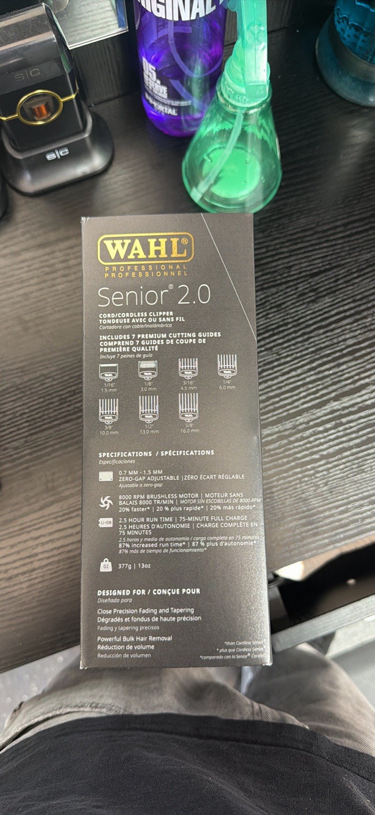 Wahl Senior 2.0 Cordless Rechargeable Hair Clipper Adjustable Blade Brushless