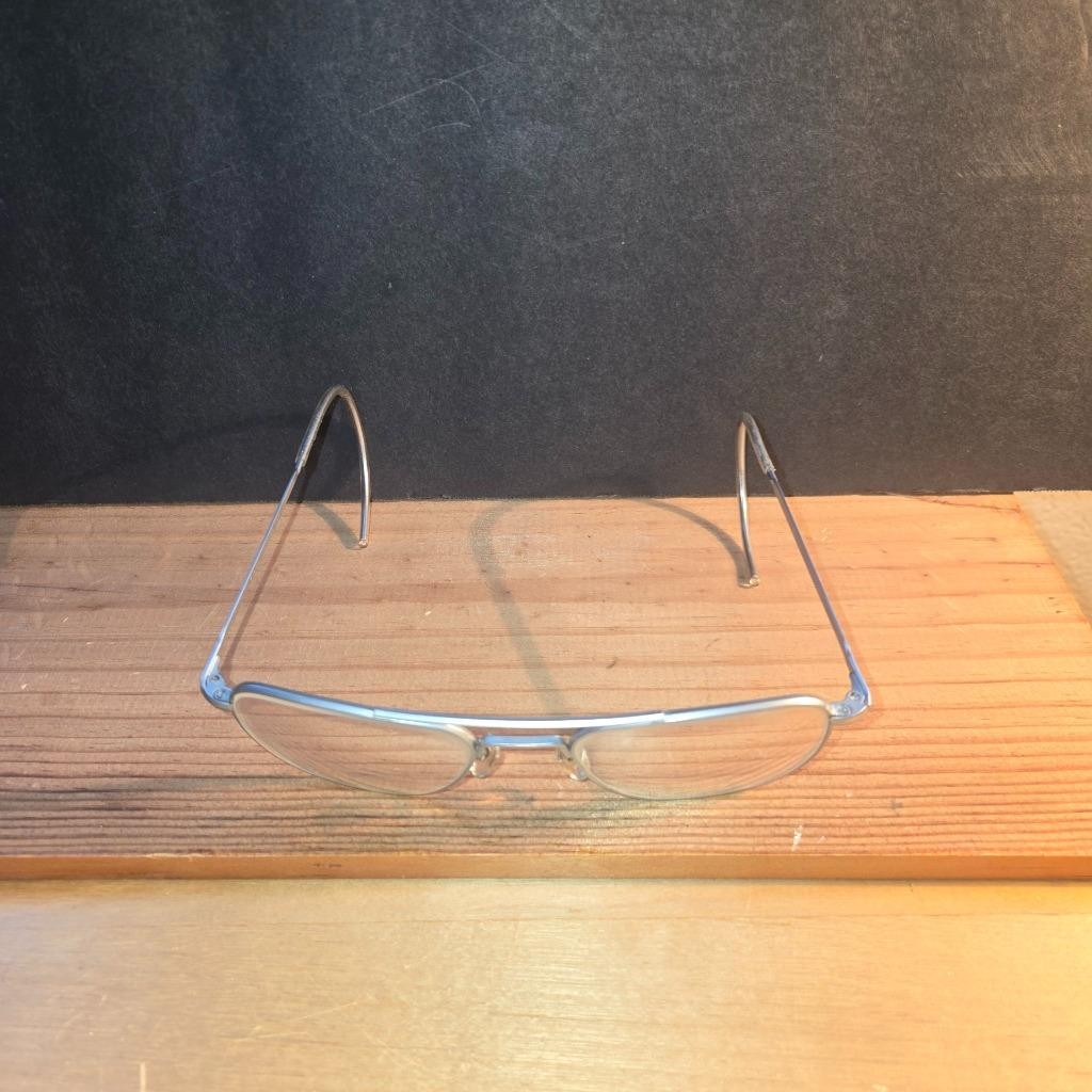 RARE 1960s VIETNAM COMMAND AO USA PILOT OFFICER SILVER GLASSES EYEGLASSES