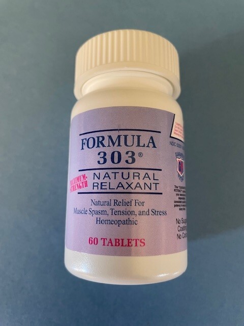 FORMULA 303 NATURAL RELAXANT – New LARGER 60 tablet size – Compare Other Sellers