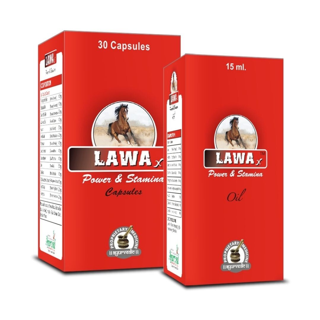 Delay Premature Ejaculation To Improve Vitality Lawax 60 Capsules + Lawax 3 Oil