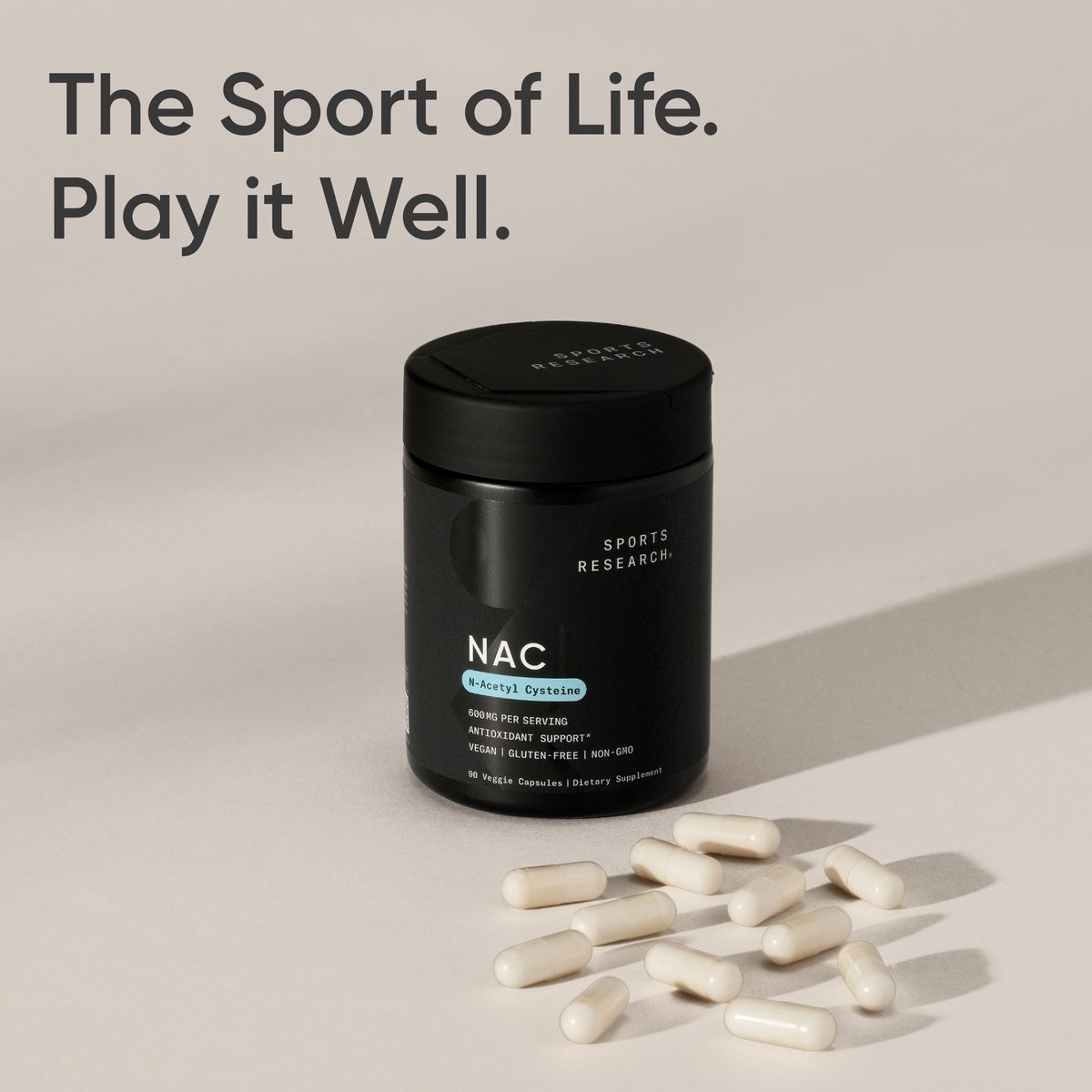 NAC (N-Acetyl Cysteine) 600mg Supports Antioxidant Detoxifying Lung Health 90 Ct