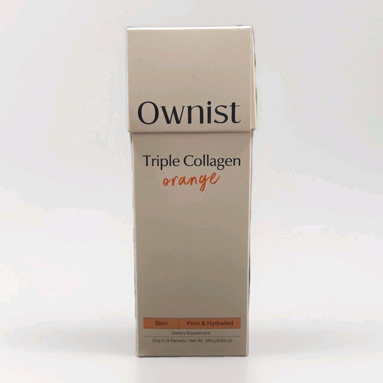 Ownist Triple Collagen Orange Dietary Supplement 14 Packets NEW