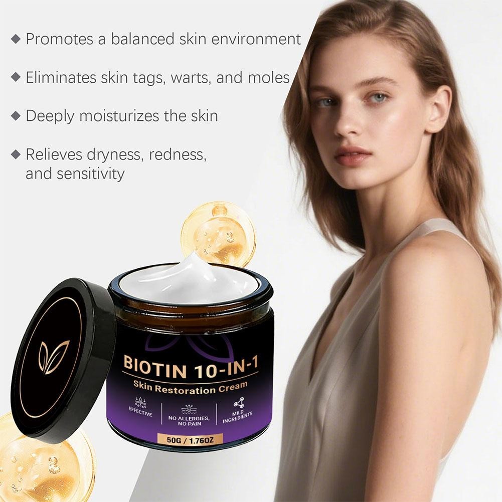 Biotin 10-in-1 Skin Restoration Cream, 2026 Professional Skin Treatment Cream