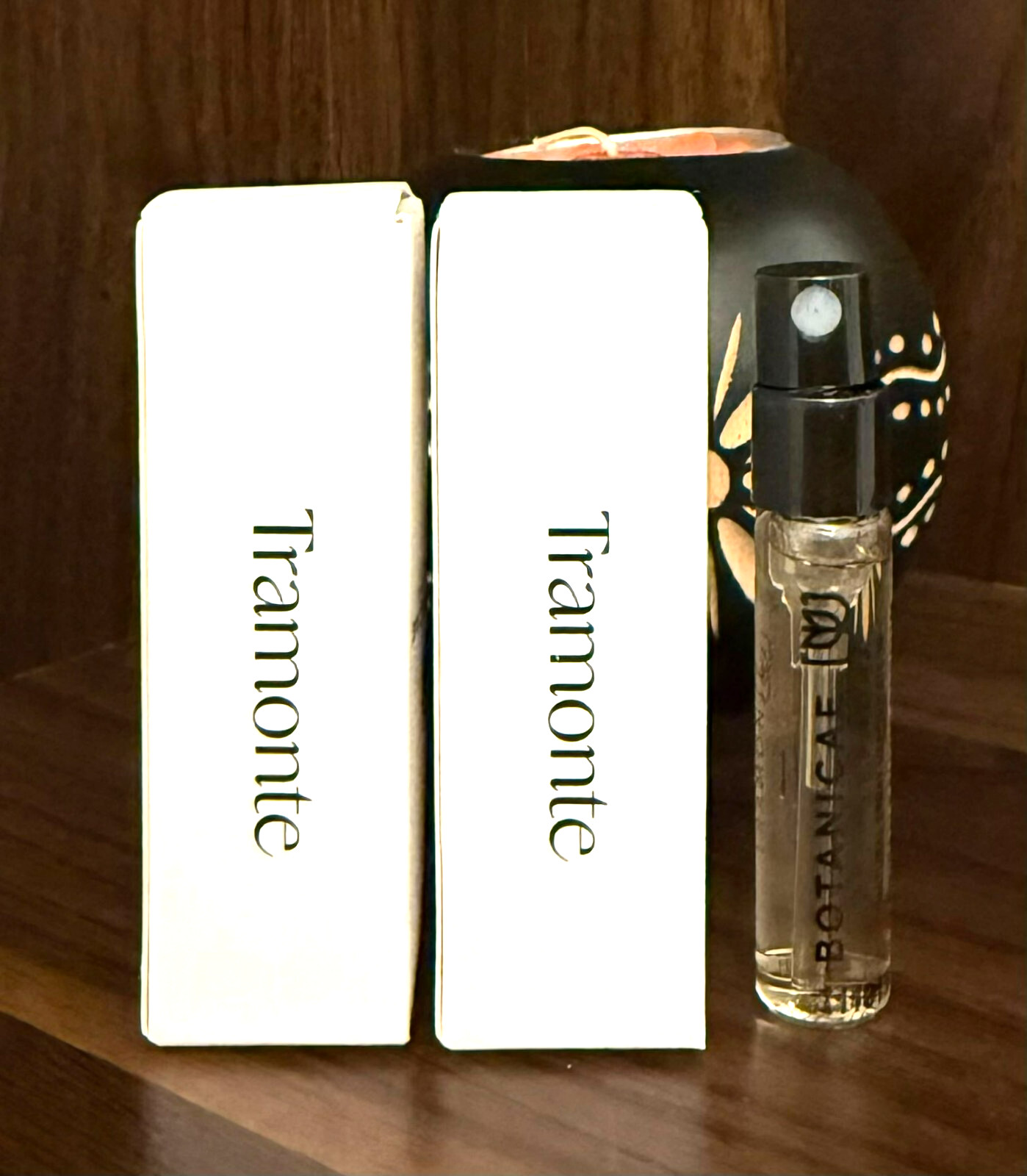 LOT OF 2 Botanicae Fragrance TRAMONTE Sample Spray .07 oz./2 ml NEW!