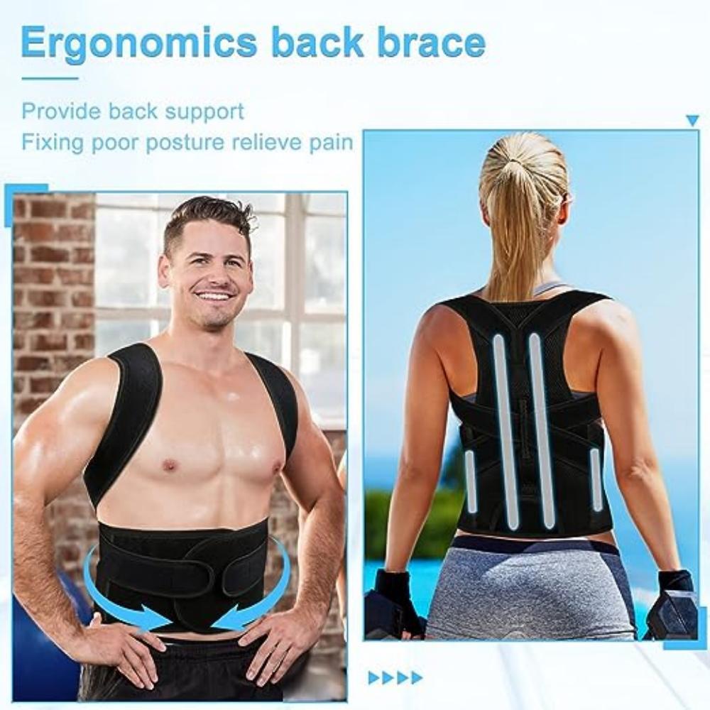 Posture Corrector For Men Premium Adjustable Upper Back Straightener easy to use