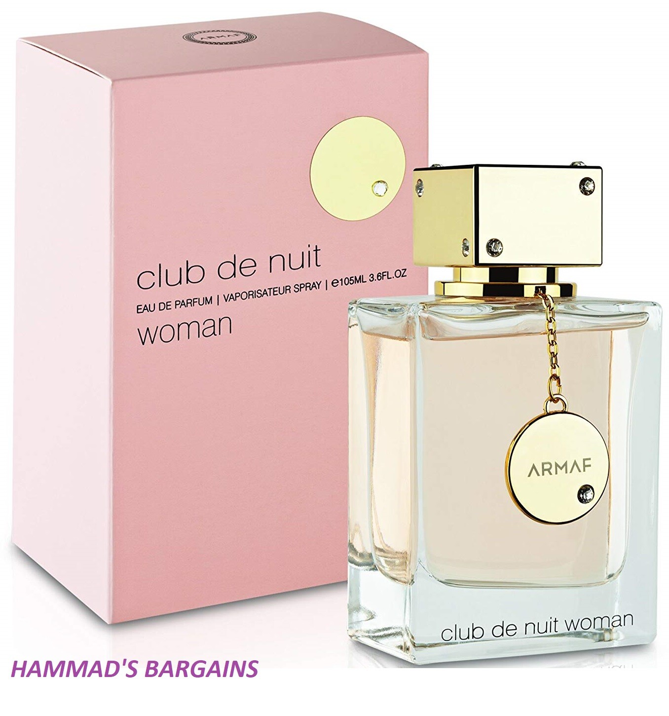 CLUB DE NUIT EDP 3.6 OZ / 105 ML FOR WOMEN BY ARMAF (NIB) SEALED