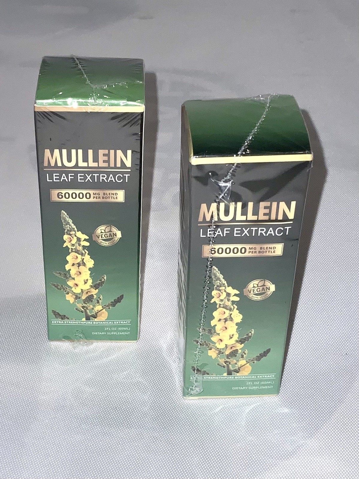 ✨ 2 PACK Mullein Drops for Lungs, Detox and Cleanse Mullein Extract Supplement ✨