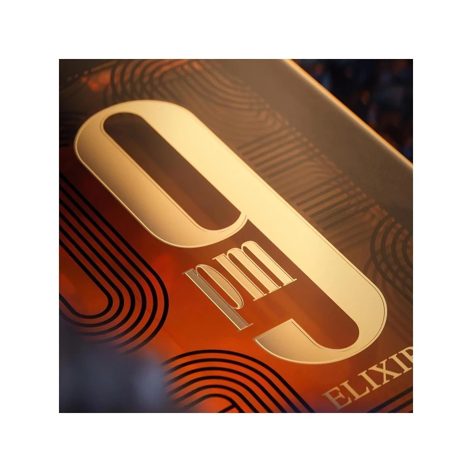 Afnan 9 PM Elixir Unisex Extrait de Parfum 3.4oz Alcohol-Free Long-Lasting