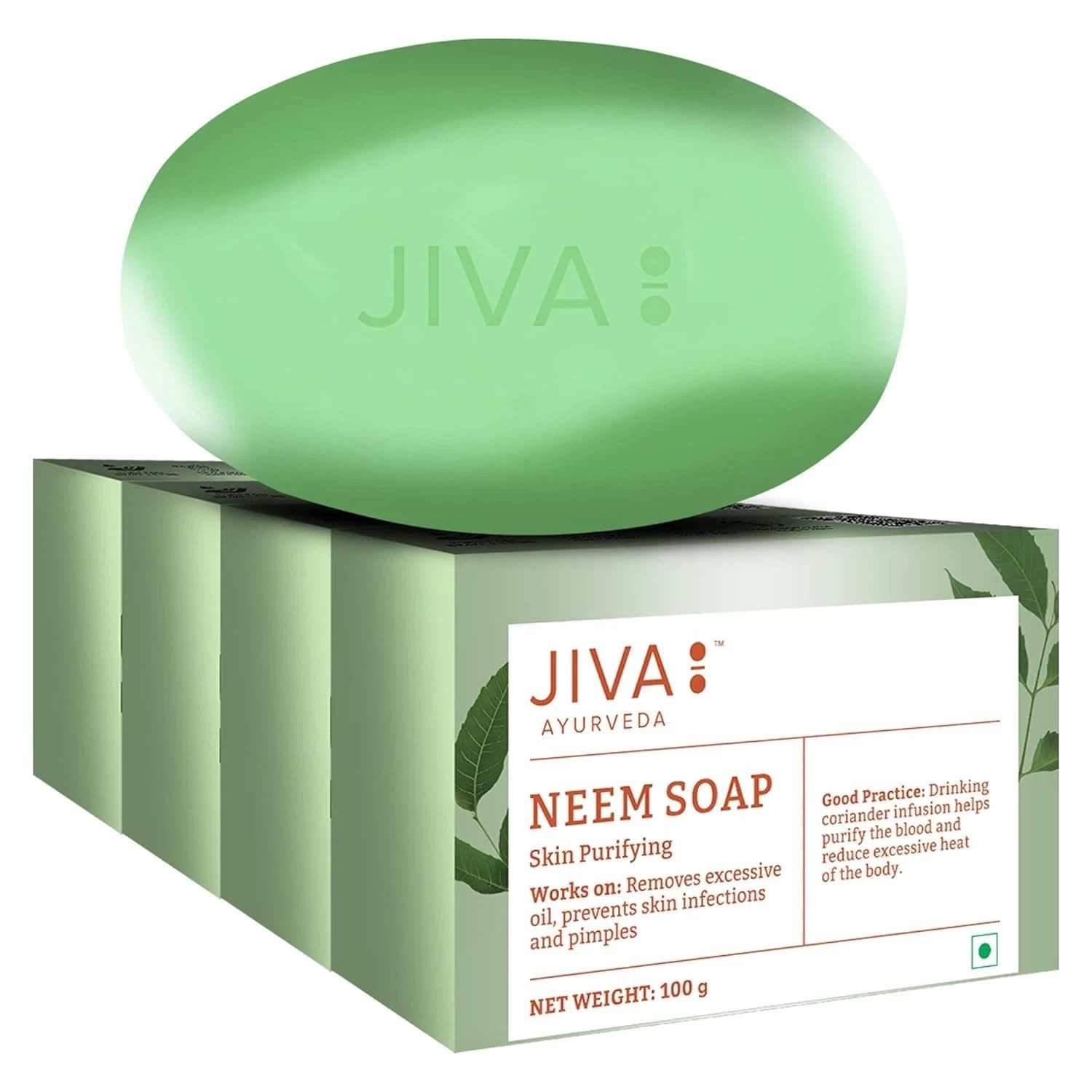 Neem Soap – 100gm | Deep Cleansing Of Pores | Prevent Pimples, Acne (Pack of 4)