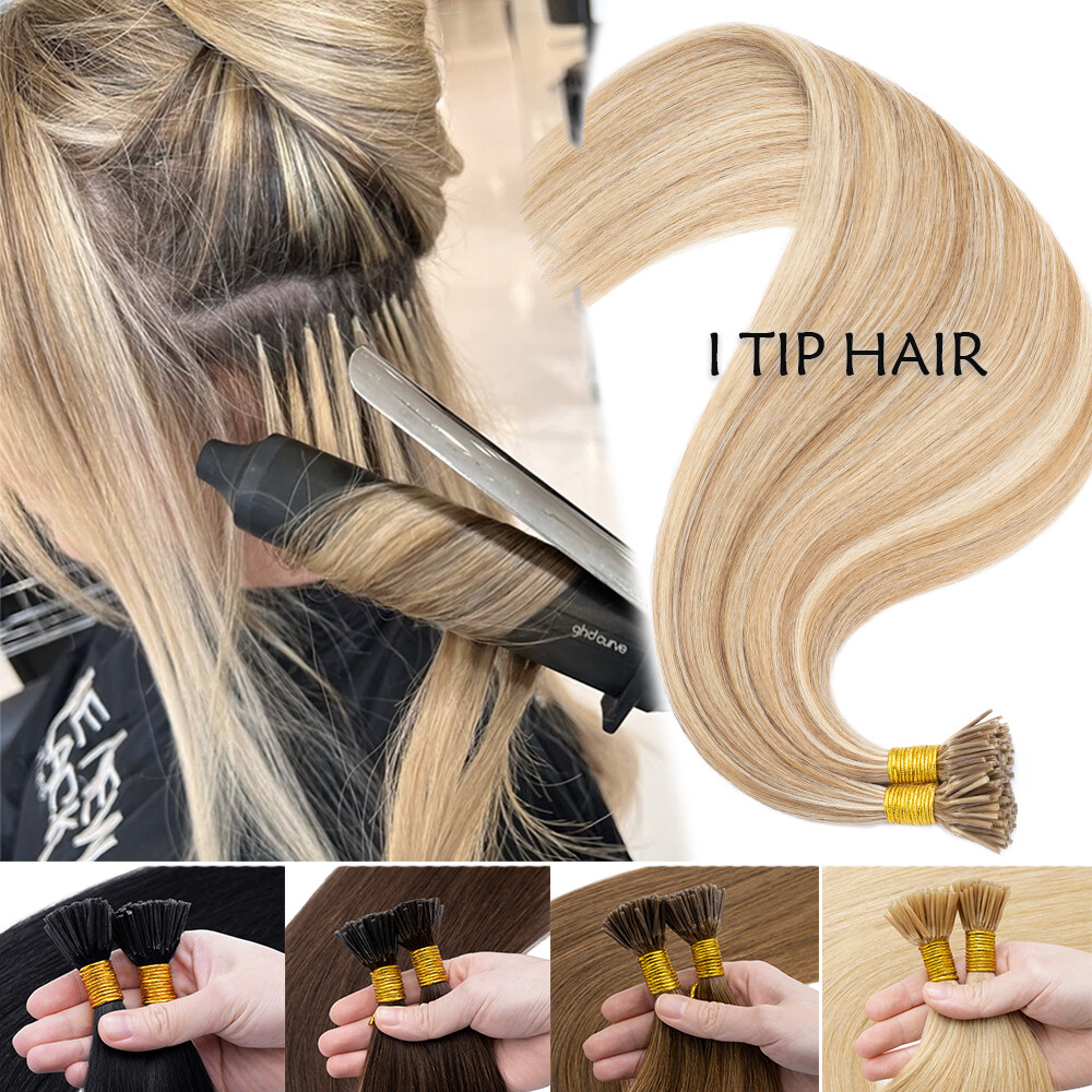 THICK 1g/s Keratin Stick I-Tip Fusion Remy Human Hair Extensions Double Drawn US