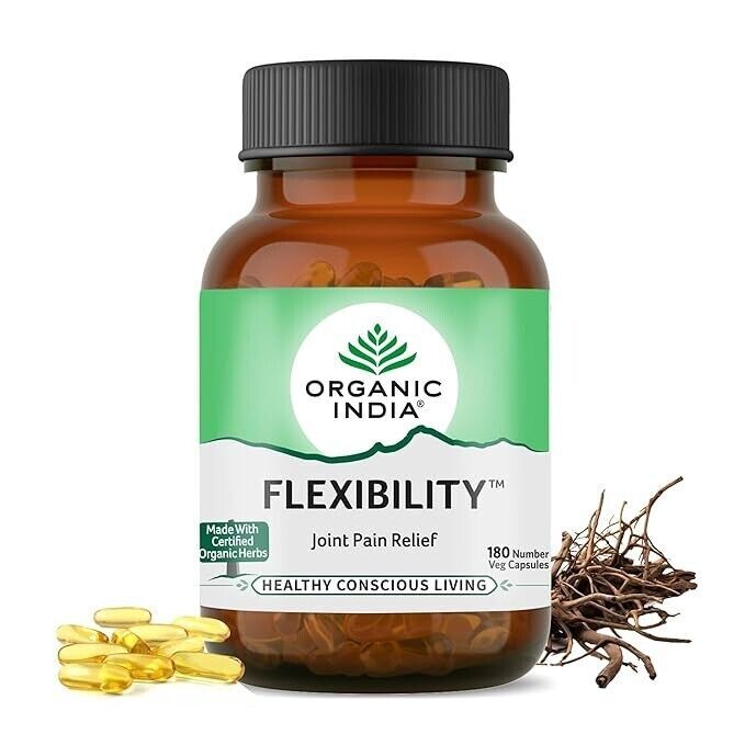 Organic India Flexibility 180 Capsule Improve Joint Mobility Reduce Inflammation