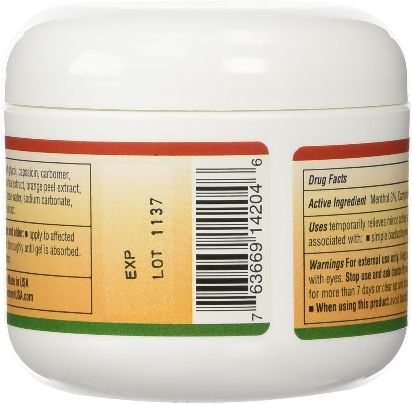 Sore No More Warm Therapy Pain Relief Arthritis 8 oz. Jar ~ 3 PACK