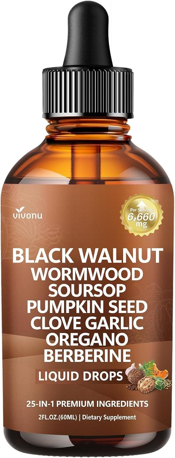 Parasite Cleanse Tincture/Extract-Wormwood,Black Walnut Hull, Clove,Best Quality