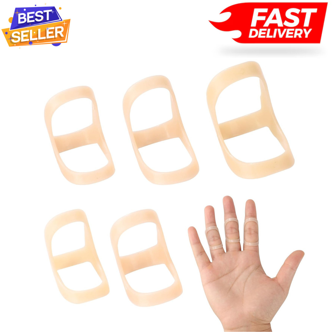 Oval Finger Splints, 5PCS Oval Trigger Finger Splint for Size 6,7,8,9,10..