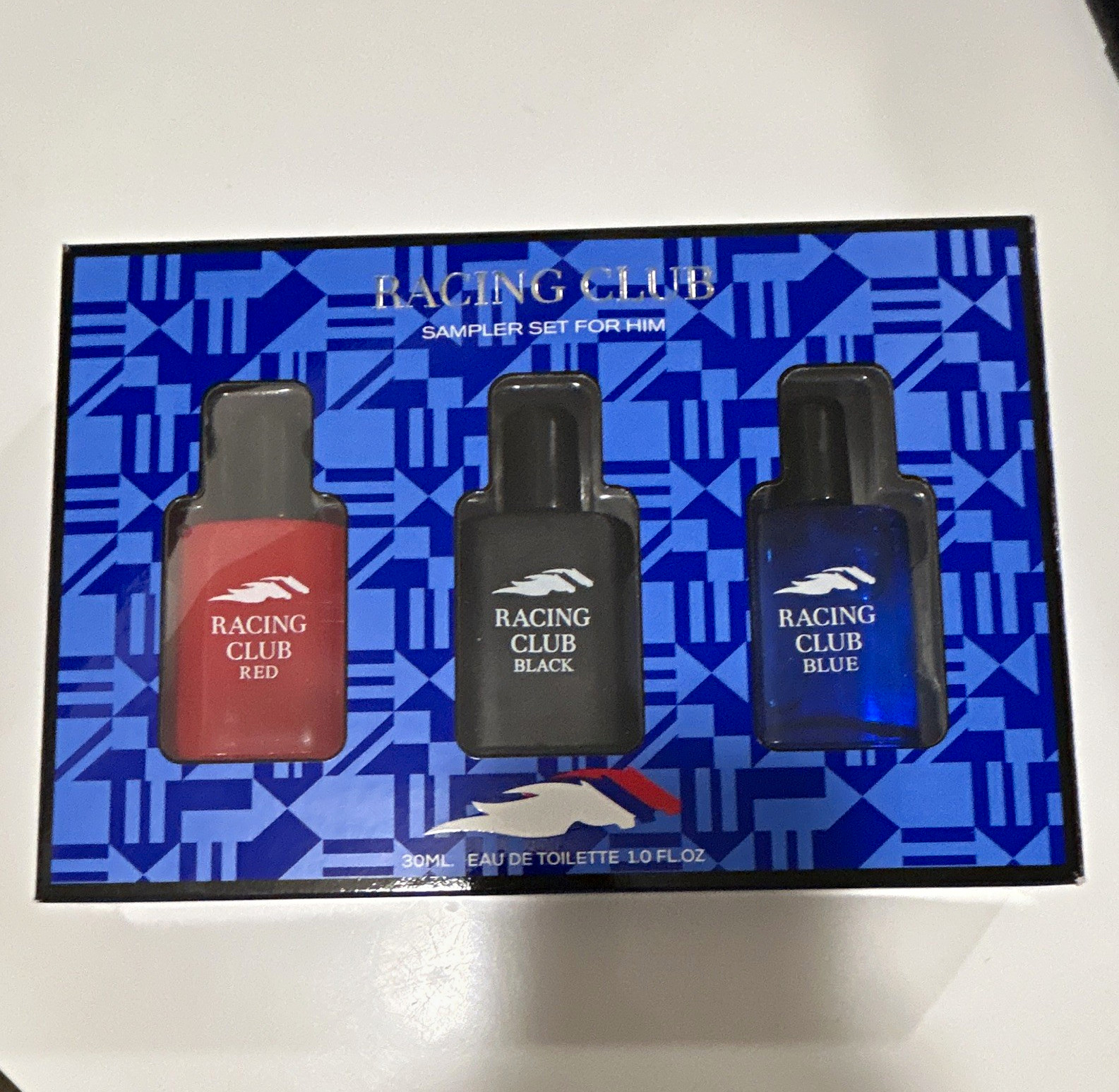 Racing Club Sampler Set for Him EDT Spray Gift Set 3x30ml 1 fl oz Red/Black/Blue