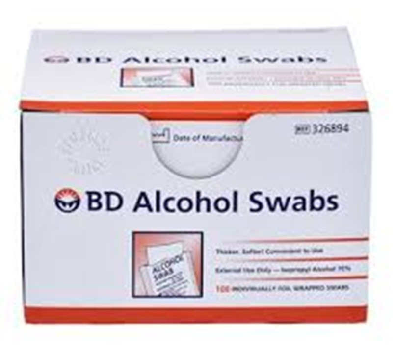 BD Alcohol Swabs | 2X 100’s | Antiseptic Pads First Aid & Skin Cleaning