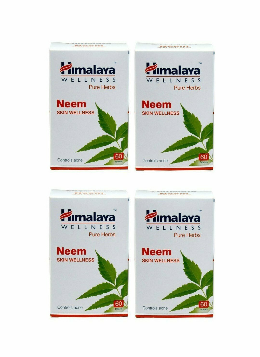 4 Pack X Himalaya Herbal NEEM Tablets (60 Tabs) Azadirachta Indica | Free Ship
