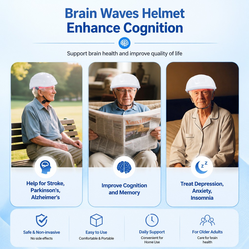 280 LED 1070nm Near Infrared Light Brain Wellness Helmet for Parkinson Alzheimer