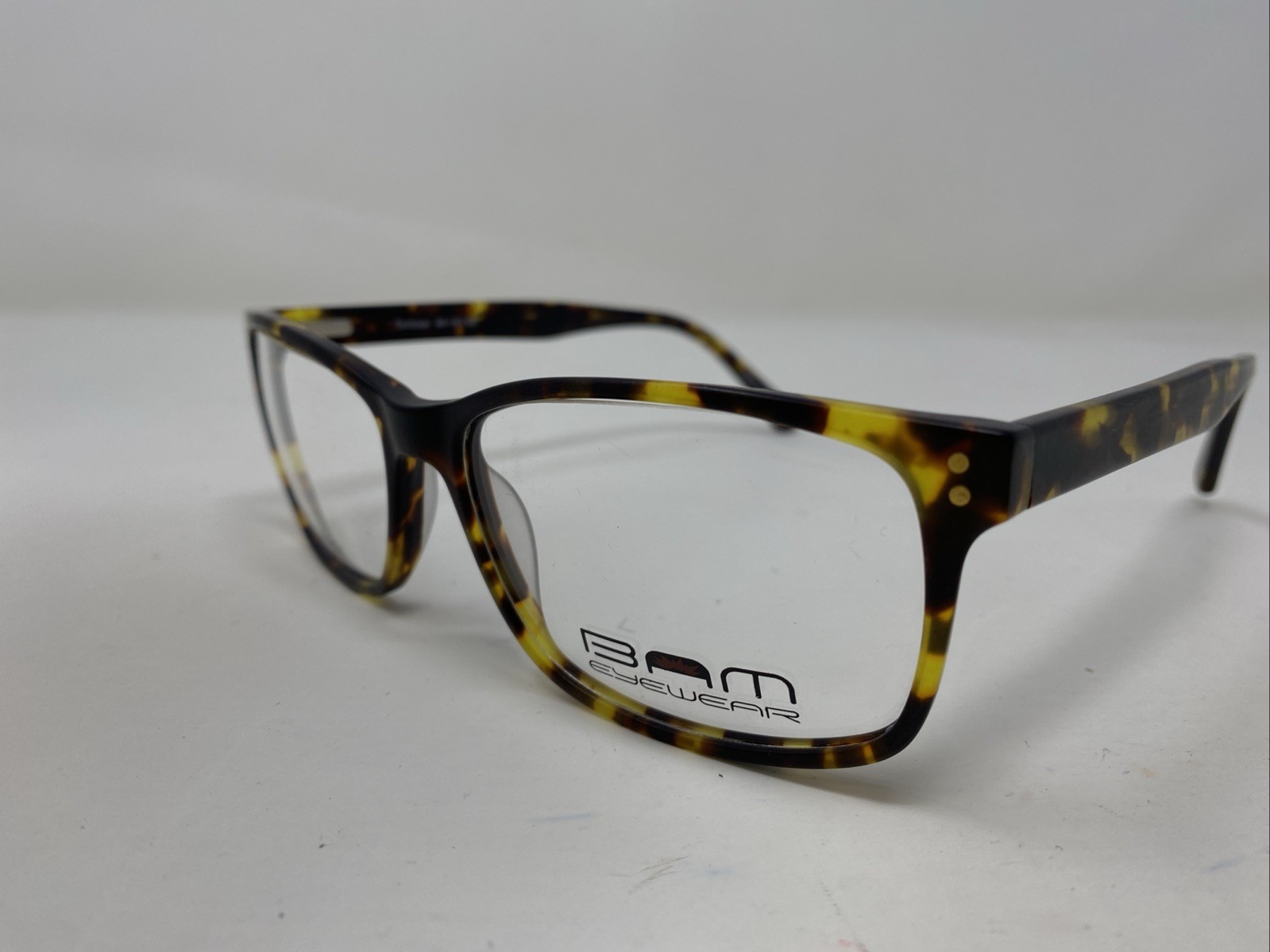BAM Eyewear BAM 100 TORTOISE 60-16-150 Plastic Full Rim Eyeglasses Frame &L46