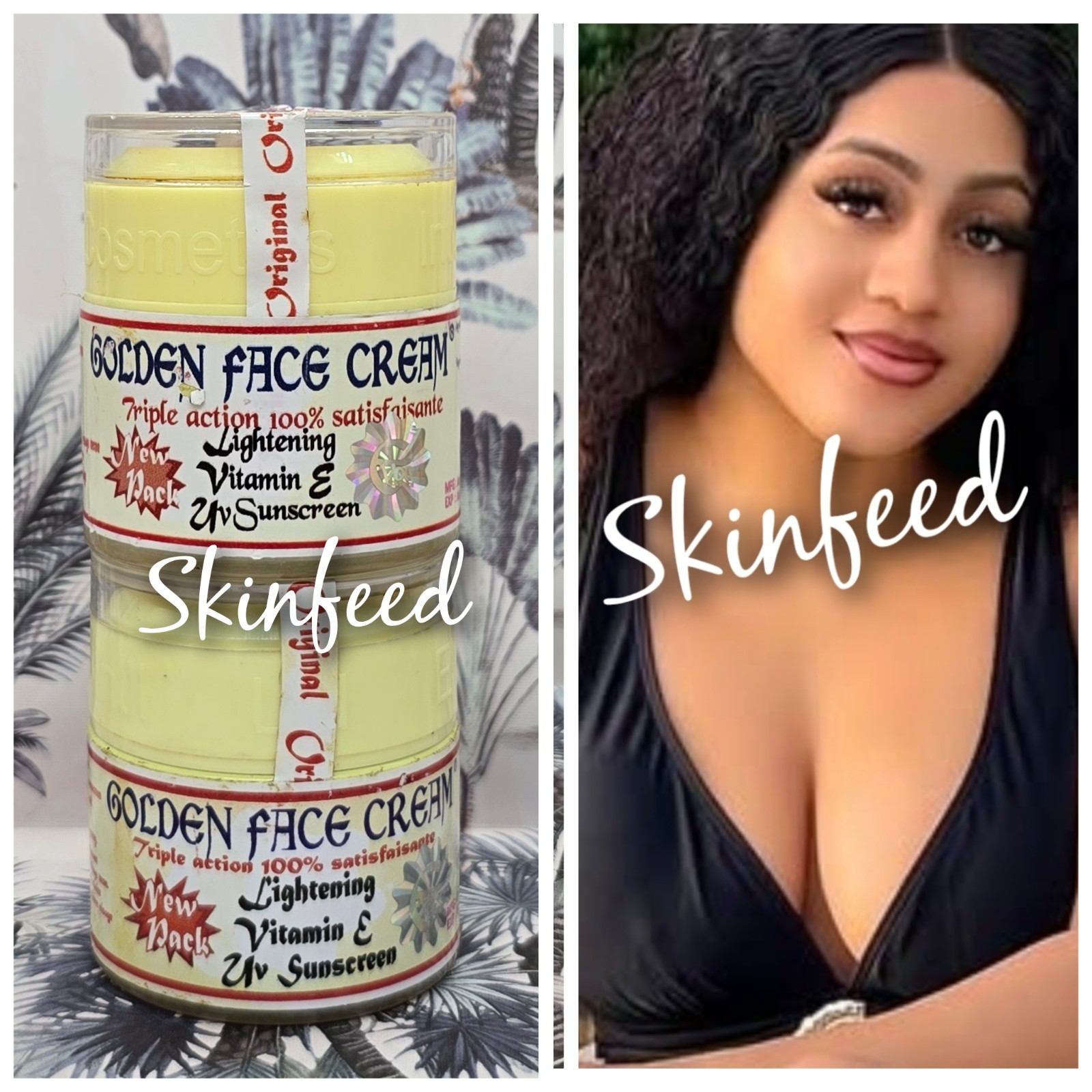 Authentic Golden Face Cream with Vit E & sunscreen (Buyer Beware of Fake)