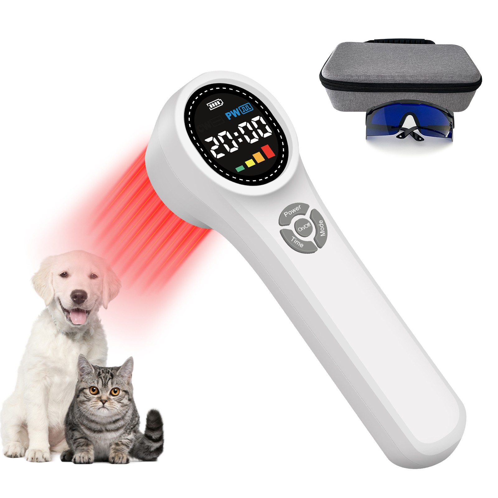 Laser Therapy Device Red Light Therapy for TMJ, Fibromyalgia, and Swelling 10HZ
