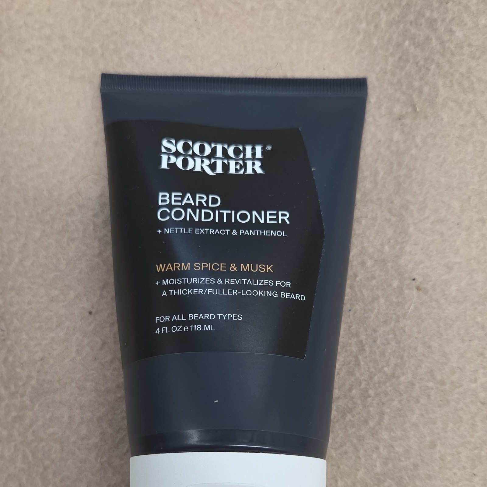 Scotch Porter Beard Conditioner Cream Warm Spice & Musk 4 fl oz / 118 mL